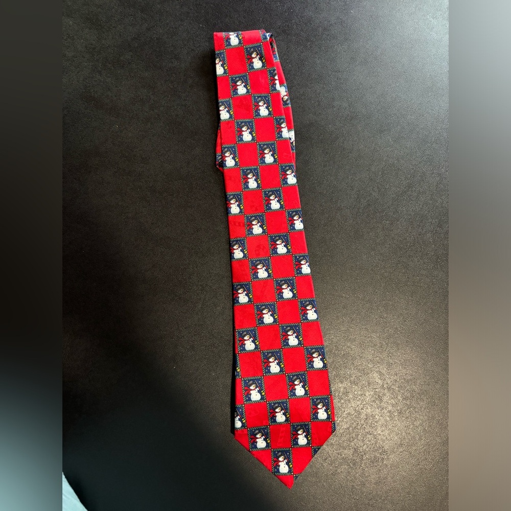 Mens Hallmark snowman tie